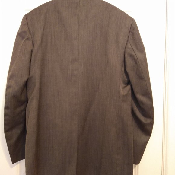 Vintage Stone Gray Men's Jacket/Blazer/Coat - Custom Made, 100% Wool, Retro Fit - Picture 4 of 14